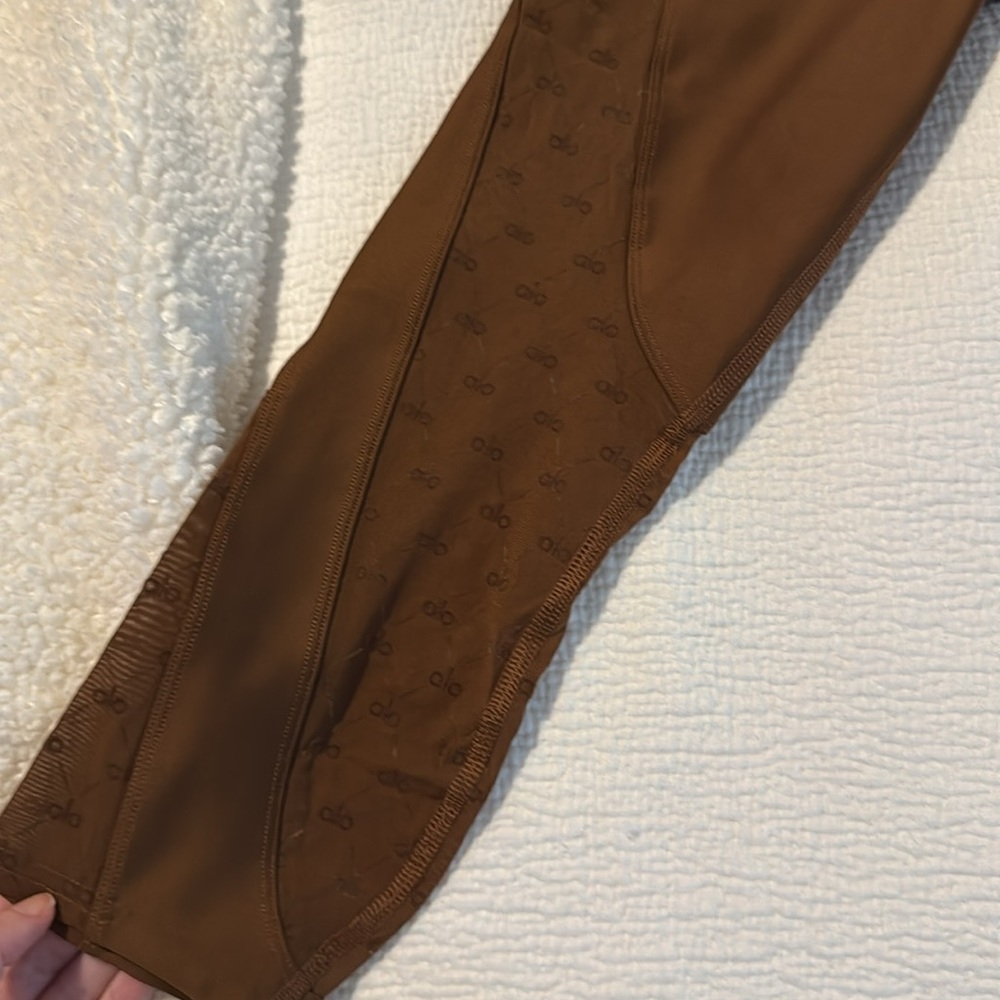 ALO Yoga Airlift Mesh High Waist Cinnamon Brown Celeste Capri Leggings S… - Picture 6 of 6